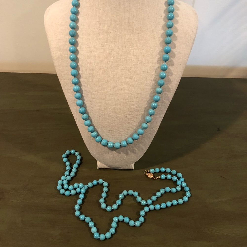 Two turquoise necklaces